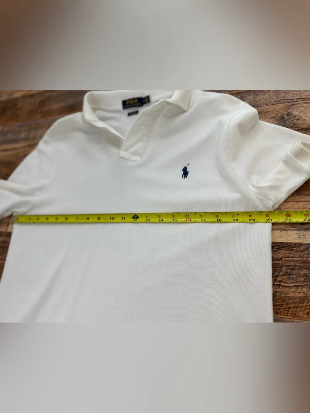 Ralph Lauren Polo White Classic Fit, Men’s Short Sleeve Shirt, Size Medium